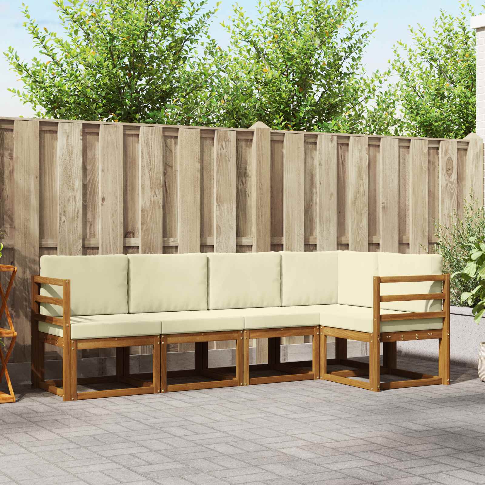 3366378_1.jpg Sofa Set 5 pcs Natur – Bild 1