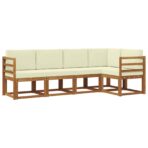 Sofa Set 5 pcs Natur – Bild 2