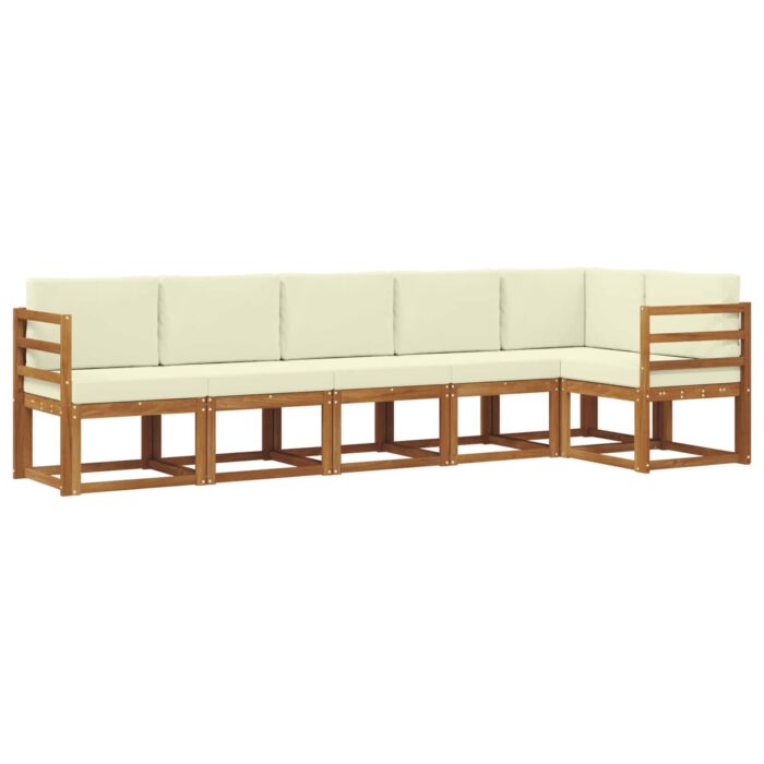 Outdoor-Sofagarnitur 6 pcs Natur Massivholz Akazie – Bild 2