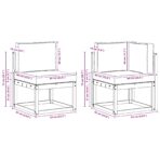 Outdoor-Sofagarnitur 6 pcs Natur Massivholz Akazie – Bild 9