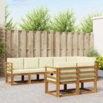 Outdoor-Sofagarnitur 8 pcs Natur Massivholz Akazie