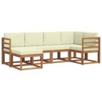 Sofa Set 6 pcs Natur – Bild 2