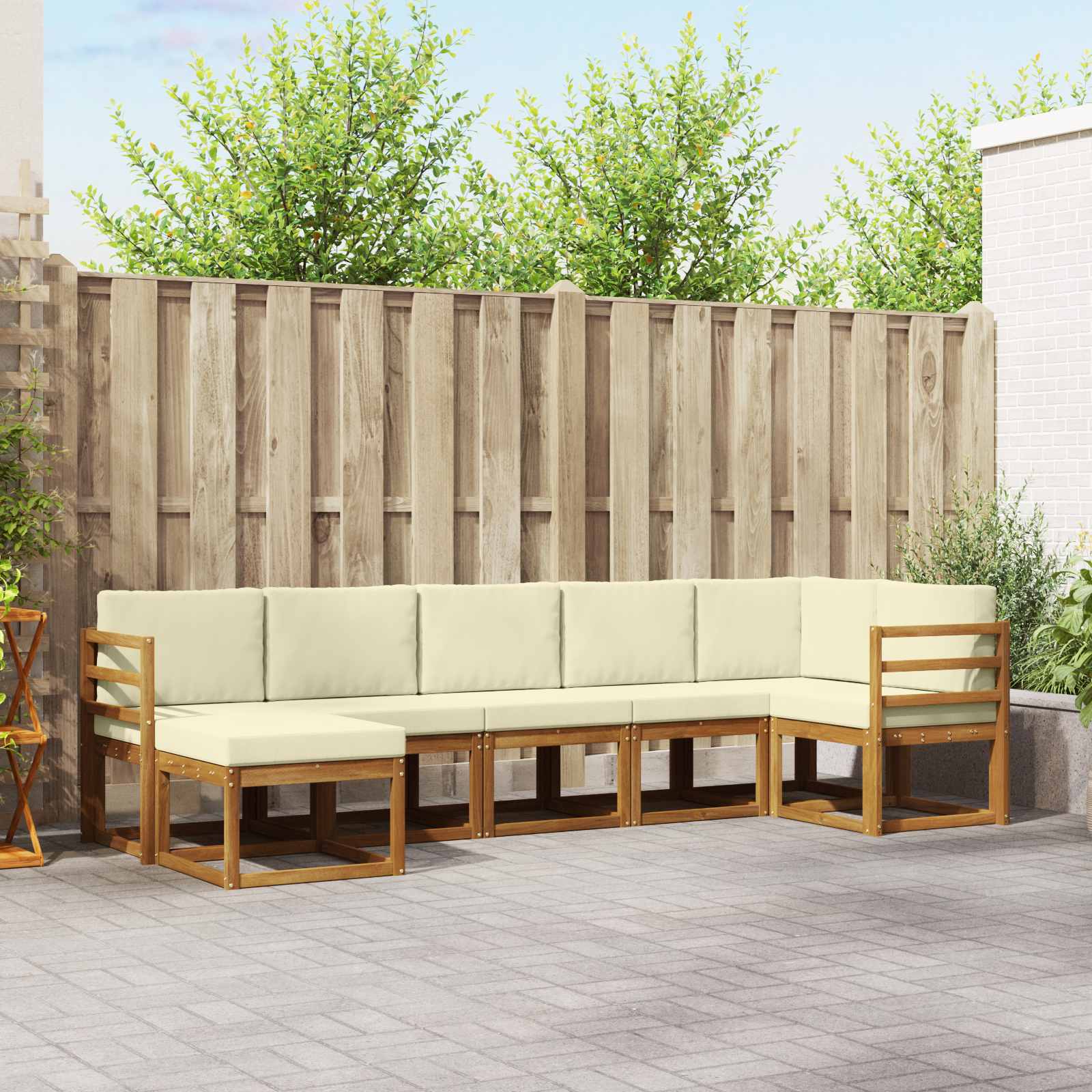 3366693_1.jpg Outdoor-Sofagarnitur 7 pcs Natur Massivholz Akazie – Bild 1