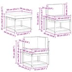 Outdoor-Sofagarnitur 7 pcs Natur Massivholz Akazie – Bild 9