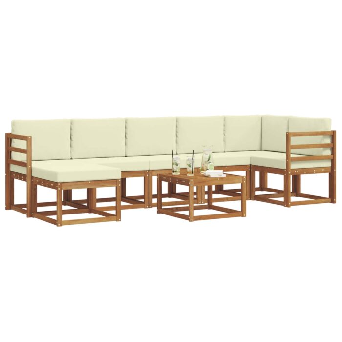 Outdoor-Sofagarnitur 8 pcs Natur Massivholz Akazie – Bild 3