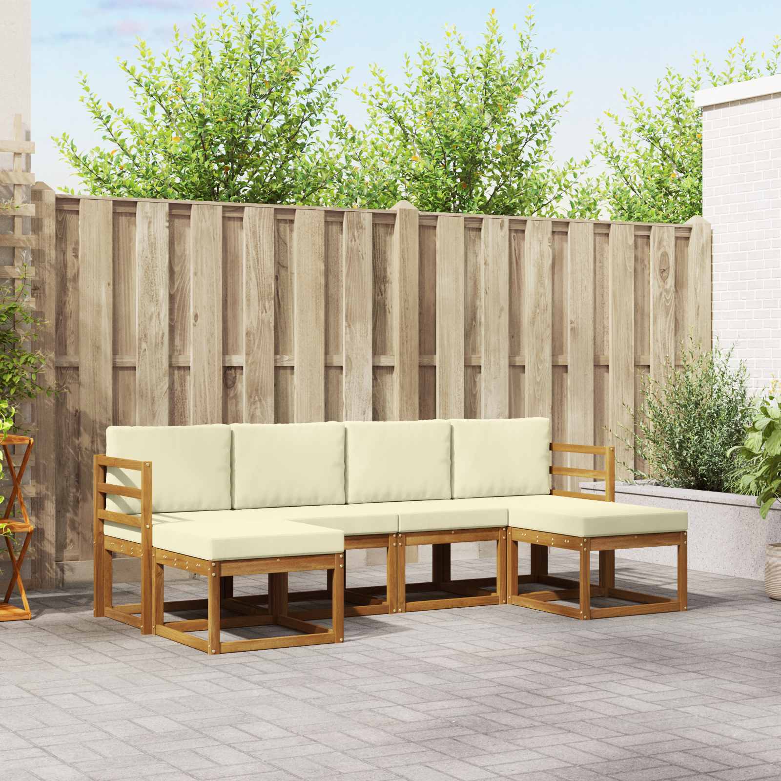 3366763_1.jpg Outdoor-Sofagarnitur 6 pcs Natur Massivholz Akazie – Bild 1