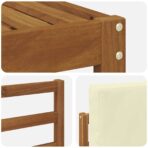 Outdoor-Sofagarnitur 6 pcs Natur Massivholz Akazie – Bild 5