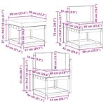 Outdoor-Sofagarnitur 8 pcs Natur Massivholz Akazie – Bild 8