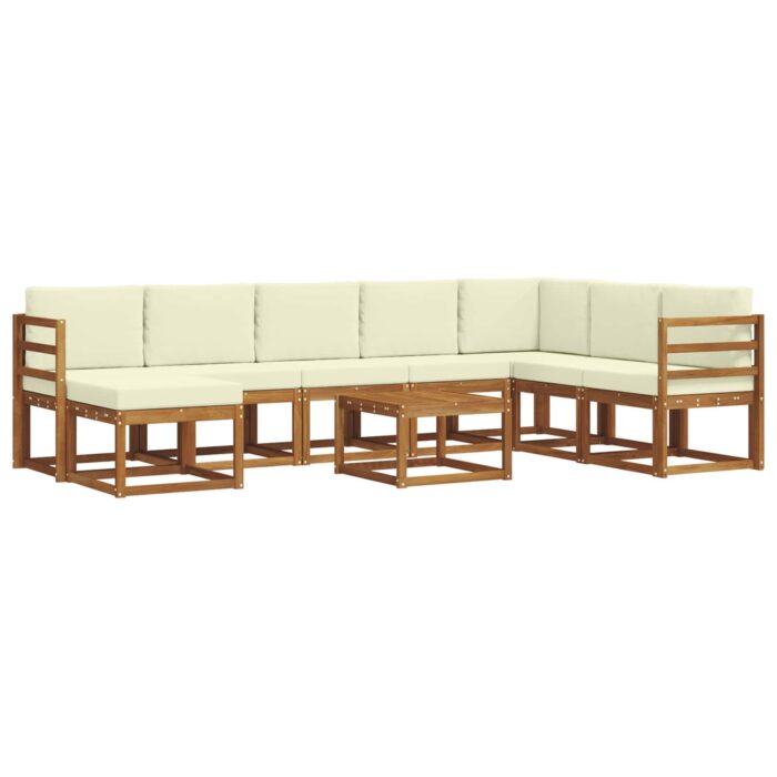 Outdoor-Sofagarnitur 9 pcs Natur Massivholz Akazie – Bild 2