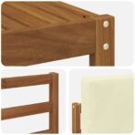 Outdoor-Sofagarnitur 9 pcs Natur Massivholz Akazie – Bild 8