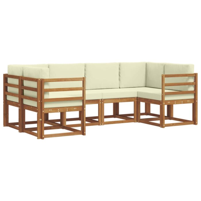 Outdoor-Sofagarnitur 6 pcs Natur Massivholz Akazie – Bild 2