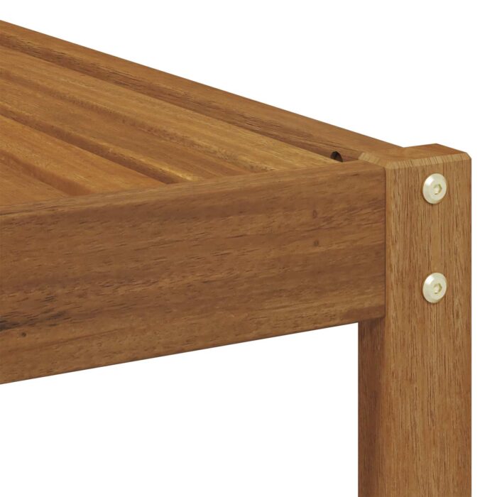 Outdoor-Sofagarnitur 4 Stück Natur Massivholz Akazie – Bild 8