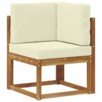 Outdoor-Sofagarnitur 6 Stück Natur Massivholz Akazie – Bild 5