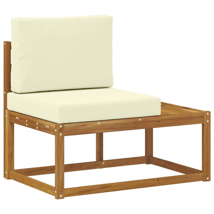 Outdoor-Sofagarnitur 6 Stück Natur Massivholz Akazie – Bild 6