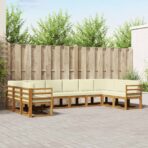 Outdoor-Sofagarnitur 10 pcs Natur Massivholz Akazie