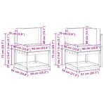 Outdoor-Sofagarnitur 10 pcs Natur Massivholz Akazie – Bild 9