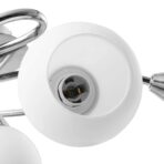 Deckenleuchte mit Glasschirmen für 5 E14 Glühlampen – Bild 7