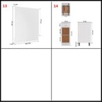 14-tlg. Küchenzeile Lyon Weiss Holzwerkstoff – Bild 11