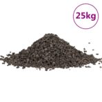Basalt-Kies 25 kg Schwarz 5-8 mm – Bild 2