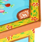 Beistelltisch Handbemalt Mehrfarbig 38x33x42cm Mango Massivholz – Bild 2