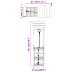 Spielturm mit Kletterwand - 1 - Massivholz Kiefer – Bild 9
