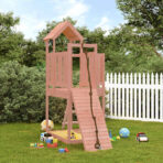 Spielturm mit Kletterwand - 1 - Massivholz Kiefer