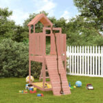 Spielturm mit Kletterwand - 1 - Massivholz Kiefer