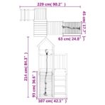 Spielturm mit Kletterwand - 1 - Massivholz Kiefer – Bild 9