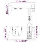 Spielturm - Massivholz Kiefer – Bild 11
