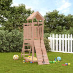 Spielturm mit Kletterwand - 1 - Massivholz Kiefer