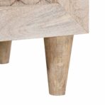 Sideboard 3 pcs Weiß 180 x 33,5 x 75 cm massives Mangoholz – Bild 10