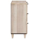 Sideboard 3 pcs Weiß 180 x 33,5 x 75 cm massives Mangoholz – Bild 6