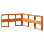 Bücherregal-Bett mit Kopfteil - Massivholz Kiefer – Bild 3