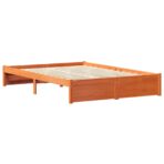Bücherregal-Bett mit Kopfteil - Massivholz Kiefer – Bild 4