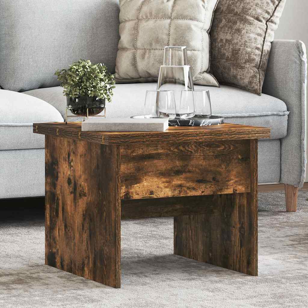 887413_1.jpg Couchtisch Geräucherte Eiche 55 x 54,5 x 45 cm Holzwerkstoff – Bild 1