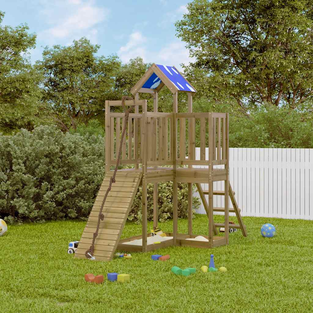 3278967_1.jpg Spielturm - Massivholz Kiefer – Bild 1