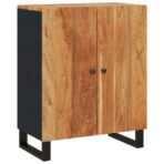 Sideboard 60x33x75 cm Massivholz Akazie - Massivholz Akazie – Bild 2