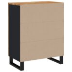 Sideboard 60x33x75 cm Massivholz Akazie - Massivholz Akazie – Bild 4