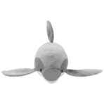 Delfin Kuscheltier Plüsch Grau – Bild 3