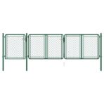 Gartentor aus Stahl 400x75 cm Grün – Bild 2