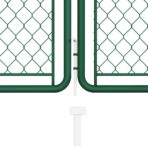 Gartentor aus Stahl 400x75 cm Grün – Bild 3