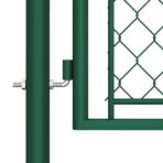 Gartentor aus Stahl 400x75 cm Grün – Bild 4