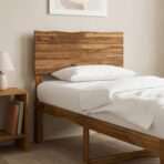 Kopfteil mit Live Edge ROSTOCK Natur 75 cm Massivholz Akazie - Massivholz Akazie