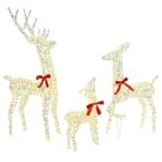 Rentierfamilie 3 stk. 300 LEDs Warmweiss 67 x 26 x 127 cm PET – Bild 2